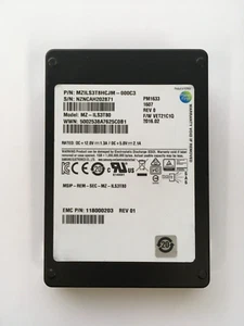 SSD SAMSUNG EMC 3,84 To 2,5" 12G SAS MZILS3T8HCJM P1633N38 EMC3840 *97%*520FORMAT - Photo 1/5
