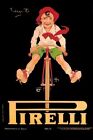 Poster Manifesto Locandina Pubblicità Stampa Vintage Biciclette Francesi Pirelli