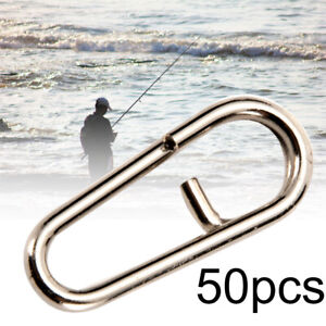 Details about  / 30x Quick Change Fishing Swivels Clips Pin Fast Link Connector Line M5E9