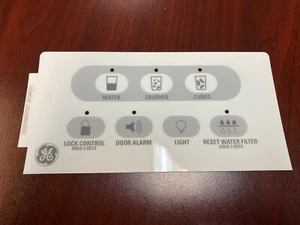 GE Refrigerator Dispenser White Overlay only, for WR55X10302/ WR55X10251, New - Picture 1 of 2