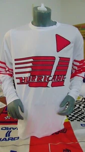 CAMISETA CLÁSICA HURRICANE DE LA VIEJA ESCUELA GANADORA DE LA PELÍCULA DE MOTOCROSS TOMA TODAS LAS TALLAS S blanca - Imagen 1 de 5