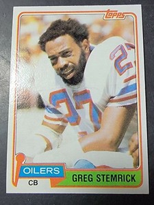 1981 Topps Football #123 Greg Stemrick *BUY 2 GET 1 FREE*