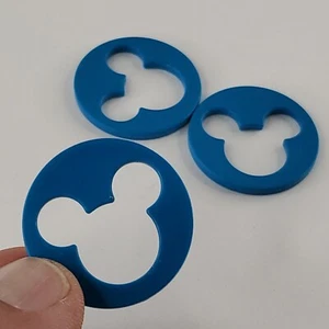 The Wonderful World of Disney Trivia Game Replacement Parts Pieces 3 Blue - Picture 1 of 4