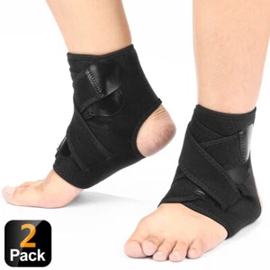 Pair of Ankle Support Brace Use for Sports Protect Against Chronic Ankle Strain - Picture 1 of 8