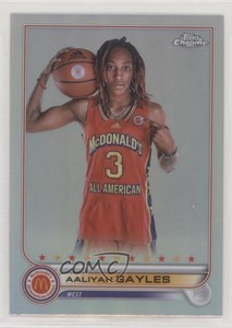 2022 Topps Chrome McDonald's All American Refractor Aaliyah Gayles #90