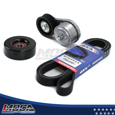 Serpentine Belt Component Kit for 96-02 Chevrolet Express S10 GMC Savana Sierra - Image 1 of 4
