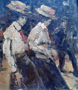 Breitner George Hendrik - LEINWANDBILD BILD WANDBILD BILDER WANDBILDER - Bild 1 von 4