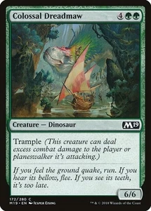 Colossal Dreadmaw 4x Foil M19 MTG Core Set 2019 común como nuevo verde - Imagen 1 de 1