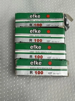 4 Rolls of Efke R 100 127 Format BW Film - 2011 Frozen Since New - Image 1 of 4