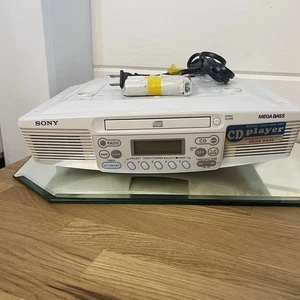 New No Box Sony Under Kitchen Cabinet Clock Radio CD Player Mega Bass ICF-CD533 - Picture 1 of 7