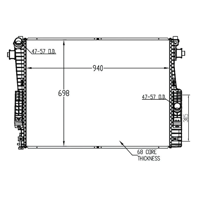 For Ford F-250 Super Duty 2008-2010 TYC 13022 Engine Coolant Radiator Foto 1 de 1