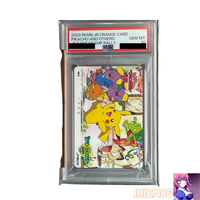 Pikachu Meowth Orange Card JR Japanese PSA10 Rare Pokemon TCG Official Collector - Image 1 of 2