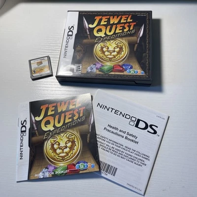 Jewel Quest: Expeditions (Nintendo DS, 2007) Complete with Manual CIB - Image 1 of 3