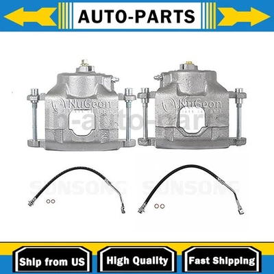 Juego de pinzas de freno con mangueras lado conductor pasajero para Chevrolet K20 4,8 L 5,7 L_ Foto 1 de 4