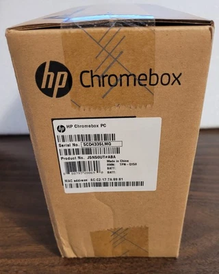 OEM Original HP Chromebox J5N50UT Celeron 2955U/1.4GHz 4GB RAM 16GB SSD ChromeOS Foto 1 de 4