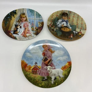 Set Of 3 Bradford Exchange Collector Plates W/Original Packaging & Cert - Picture 1 of 5