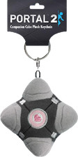 Portal 2 - Companion Cube Plush Keychain-CROP278