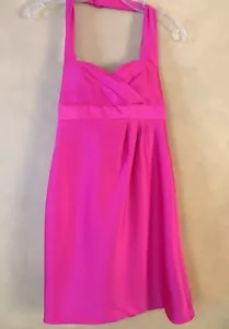Alfred Angelo Halter Vestido Hot Pink Special Occasion Size XS Prom Cocktail - Imagen 1 de 8