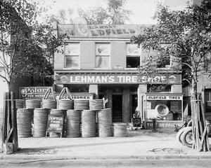 Lehmans Tire Shop 1922 Vintage 8x10 Reprint Of Old Photo - Picture 1 of 1