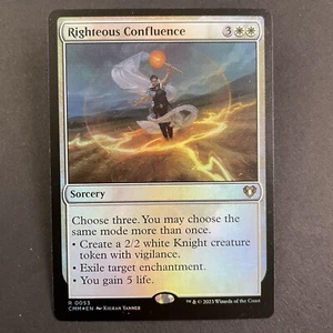 Righteous Confluence 53 Foil Near Mint Commander Masters MTG Magic the Gathering - Picture 1 of 2