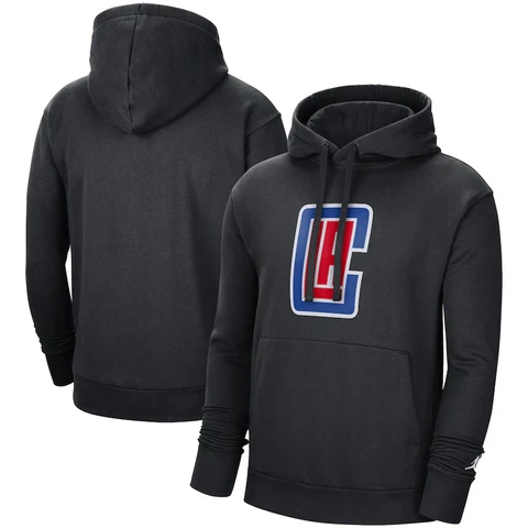 NEW Jordan Nike Men's Size XL - Los Angeles LA Clippers Hoodie Black Sweatshirt Cover