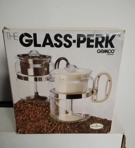 Vintage GEMCO Glass- Perk Coffee Pot 4-8 Cup - USA - NEW OLD STOCK - Picture 1 of 10