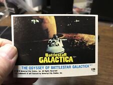 Battlestar Galactica Trading Card, # 126 THE ODYSSEY OF BATTLESTAR GLACTIA 1978