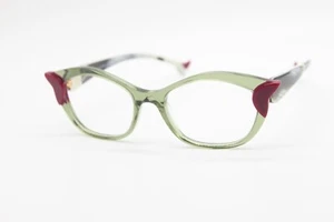 NEW FACE A FACE BOCCA DALI 1 COL 3049 GREEN AUTHENTIC EYEGLASSES 52-18 - Picture 1 of 4