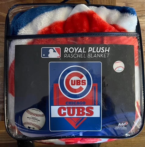 Chicago Cubs Home Plate 60" x 80" Royal Plush Blanket by Northwest New n package Cover
