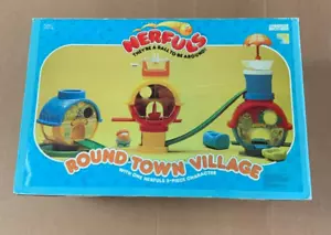 1985 Parker Brothers Nerfuls Round Town Village Complete in Box 9 Figures - Picture 1 of 9