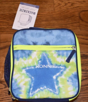 Mackenzie Blue Star Tie-Dye Lunch Box Ronnie Monogram NEW NWT - Image 1 of 2