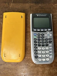 Texas Instruments TI-84 Plus Graphing Calculator W/Cover Tested And Works Great - Picture 1 of 3