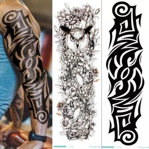 Temporäre Tattoos Set Ganzarm Körper Totem Aufkleber Wasserdicht Fake Tattoo Ärmel - Bild 1 von 4