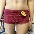 80s Vintage Deadstock ILGWU Union Made Adrienne Red Granny Panties Size L
