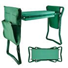 Foldable Garden Kneeler And Seat With 2 Gardening Tool Pouches Multiuse Bench...
