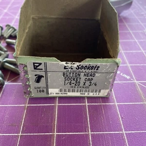 (58) 1/4 X 3/4" Socket Head Cap Screws USA NEW!!! - Picture 1 of 6