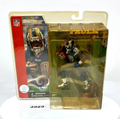 McFarlane Sports NFL Serie 2 St Louis Rams Running Back Marshall Faulk Foto 1 de 4