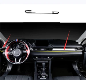 For Mazda 6 Atenza 2018-2021 Carbon Center Console Air Outlet Vent Stripe Trim - Picture 1 of 4