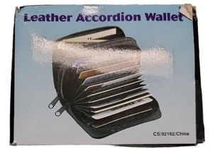 Leather Accordion Wallet - Picture 1 of 1