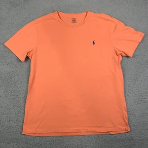 Polo R Lauren Mens Tee XL Orange / Peach 100% Cotton - Foto 1 di 11