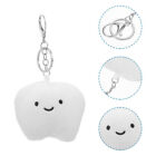  2 Pcs Tooth Key Chain Dental Assistant Gifts Toy The Office Keychain Plush