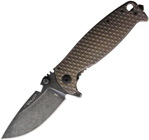DPx Gear HEST F Framelock Bronze Titanium Folding M390 Pocket Knife HSF015 - Picture 1 of 1