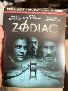 Zodiac 3-Disc Set (4K Ultra HD, Blu-ray, DIGITAL, 2007) W/ Slipcover - Picture 1 of 3