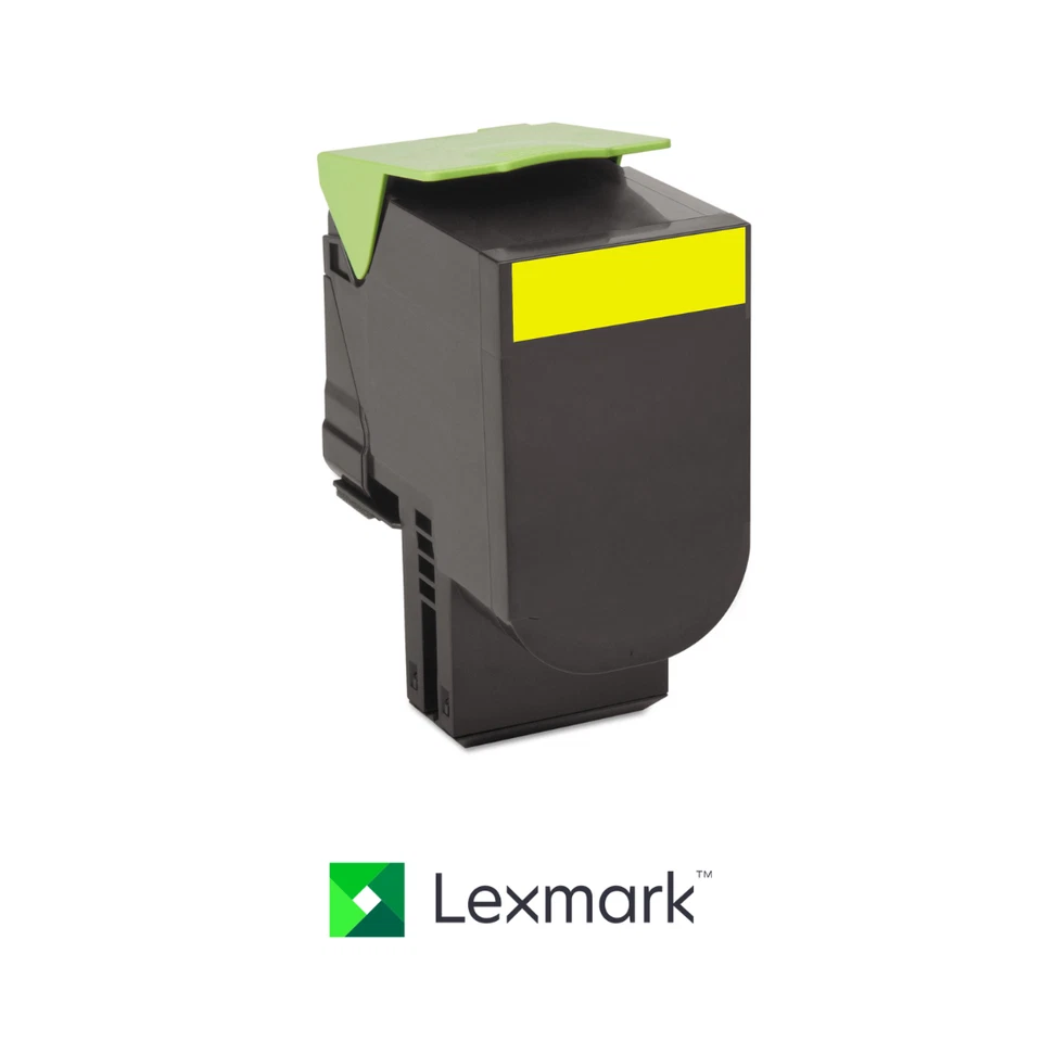 Lexmark 80C1XY0 Yellow Toner 4K Pages OEM Extra High Yield CX510 New Sealed Box - Image 1 of 1