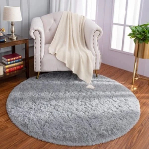 Luxury Round Fluffy Area Rugs for Bedroom Kids Girls Room Nursery, Super Soft... - Picture 1 of 7