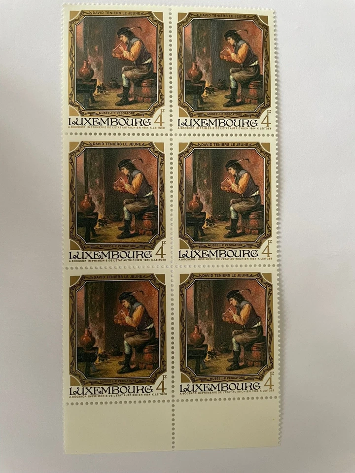 Bloc de 6 timbres N°1101 LUXEMBOURG neufs année 1984. - Photo 1/1