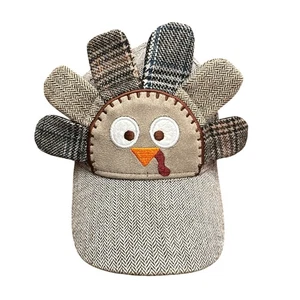 Gorra de béisbol Rising Star para niños pequeños Turquía Acción de Gracias marrón ajustable - Imagen 1 de 8