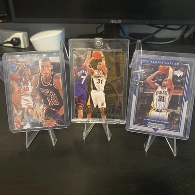 Reggie Miller upper deck diamond collection gold foil 2004  - Image 1 of 2