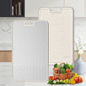 Titanium Cutting Board, Dual Sided Food Grade Titanium & Wheat Straw PP, Non ... - Picture 1 of 7