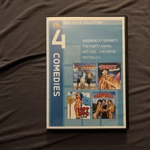 Weekend at Bernies/The Party Animal/Hot Dog: The Movie/Meatballs 4 (DVD) - Imagen 1 de 6